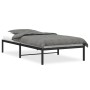 Black metal bed frame 107x203 cm by , Beds and slatted bases - Ref: Foro24-373651, Price: 60,73 €, Discount: %