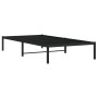 Black metal bed frame 107x203 cm by , Beds and slatted bases - Ref: Foro24-373651, Price: 60,73 €, Discount: %