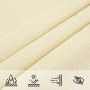 Toldo de vela crema HDPE 160 g/m² 3x3x4,2 m