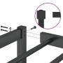 Black metal bed frame 107x203 cm by , Beds and slatted bases - Ref: Foro24-373651, Price: 60,73 €, Discount: %