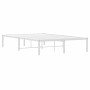 Bettgestell aus weißem Metall, 120 x 190 cm von , Betten und Lattenroste - Ref: Foro24-373670, Preis: 86,16 €, Rabatt: %