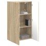 Mueble de TV Montado en la Pared Roble Sonoma en Muebles TV | Comprar online en Foro24