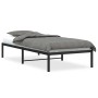 Estructura de cama de metal negro 90x190 cm de , Camas y somieres - Ref: Foro24-373647, Precio: 63,42 €, Descuento: %