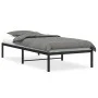 Estructura de cama de metal negro 90x190 cm de , Camas y somieres - Ref: Foro24-373647, Precio: 62,46 €, Descuento: %
