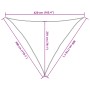 Toldo de vela crema HDPE 160 g/m² 3x3x4,2 m