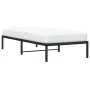 Black metal bed frame 90x190 cm by , Beds and slatted bases - Ref: Foro24-373647, Price: 61,24 €, Discount: %