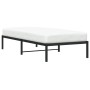 Estructura de cama de metal negro 90x190 cm de , Camas y somieres - Ref: Foro24-373647, Precio: 63,42 €, Descuento: %