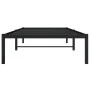 Black metal bed frame 90x190 cm by , Beds and slatted bases - Ref: Foro24-373647, Price: 61,24 €, Discount: %