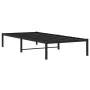 Black metal bed frame 90x190 cm by , Beds and slatted bases - Ref: Foro24-373647, Price: 61,24 €, Discount: %