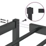 Black metal bed frame 90x190 cm by , Beds and slatted bases - Ref: Foro24-373647, Price: 61,24 €, Discount: %