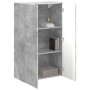 Mueble de TV Montado en la Pared Gris Concreto en Muebles TV | Comprar online en Foro24