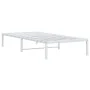 White metal bed frame 90x200 cm by , Beds and slatted bases - Ref: Foro24-373666, Price: 57,46 €, Discount: %