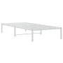 White metal bed frame 90x200 cm by , Beds and slatted bases - Ref: Foro24-373666, Price: 57,46 €, Discount: %