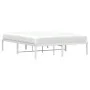 White metal bed frame 135x190 cm by , Beds and slatted bases - Ref: Foro24-373672, Price: 85,03 €, Discount: %