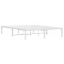 White metal bed frame 135x190 cm by , Beds and slatted bases - Ref: Foro24-373672, Price: 85,03 €, Discount: %