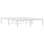 White metal bed frame 135x190 cm by , Beds and slatted bases - Ref: Foro24-373672, Price: 85,03 €, Discount: %