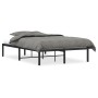 Estructura de cama de metal negro 120x200 cm de , Camas y somieres - Ref: Foro24-373653, Precio: 103,37 €, Descuento: %