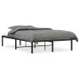 Schwarzer Metallbettrahmen 120x200 cm von , Betten und Lattenroste - Ref: Foro24-373653, Preis: 101,42 €, Rabatt: %