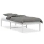 White metal bed frame 80x200 cm by , Beds and slatted bases - Ref: Foro24-373664, Price: 61,03 €, Discount: %