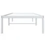 White metal bed frame 80x200 cm by , Beds and slatted bases - Ref: Foro24-373664, Price: 61,03 €, Discount: %