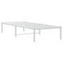 White metal bed frame 80x200 cm by , Beds and slatted bases - Ref: Foro24-373664, Price: 61,03 €, Discount: %