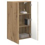 Mueble de TV Montado en la Pared Roble artesanal en Muebles TV | Comprar online en Foro24