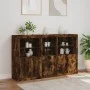 Sideboard mit LED-Leuchten, geräucherte Eiche, 162 x 37 x 100 cm von , Sideboards - Ref: Foro24-3209146, Preis: 269,16 €, Rab...
