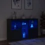 Sideboard with LED lights black 162x37x100 cm by , Sideboards - Ref: Foro24-3209171, Price: 224,76 €, Discount: %