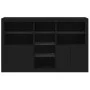 Sideboard with LED lights black 162x37x100 cm by , Sideboards - Ref: Foro24-3209171, Price: 224,76 €, Discount: %