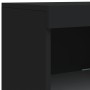 Sideboard with LED lights black 162x37x100 cm by , Sideboards - Ref: Foro24-3209171, Price: 215,20 €, Discount: %