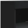 Sideboard with LED lights black 162x37x100 cm by , Sideboards - Ref: Foro24-3209171, Price: 224,76 €, Discount: %