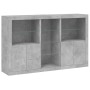 Concrete gray sideboard with LED lights 162x37x100 cm by , Sideboards - Ref: Foro24-3209173, Price: 197,35 €, Discount: %