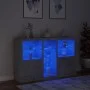 Concrete gray sideboard with LED lights 162x37x100 cm by , Sideboards - Ref: Foro24-3209173, Price: 200,99 €, Discount: %