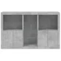 Aparador con luces LED gris hormigón 162x37x100 cm de , Aparadores - Ref: Foro24-3209173, Precio: 200,96 €, Descuento: %