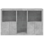 Concrete gray sideboard with LED lights 162x37x100 cm by , Sideboards - Ref: Foro24-3209173, Price: 197,35 €, Discount: %