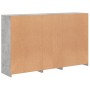 Concrete gray sideboard with LED lights 162x37x100 cm by , Sideboards - Ref: Foro24-3209173, Price: 197,35 €, Discount: %