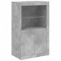 Concrete gray sideboard with LED lights 162x37x100 cm by , Sideboards - Ref: Foro24-3209173, Price: 200,99 €, Discount: %