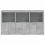 Concrete gray sideboard with LED lights 181.5x37x100 cm by , Sideboards - Ref: Foro24-3209152, Price: 219,46 €, Discount: %