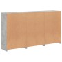 Concrete gray sideboard with LED lights 181.5x37x100 cm by , Sideboards - Ref: Foro24-3209152, Price: 219,46 €, Discount: %