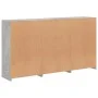Concrete gray sideboard with LED lights 181.5x37x100 cm by , Sideboards - Ref: Foro24-3209152, Price: 213,43 €, Discount: %