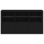 Sideboard with LED lights black 181.5x37x100 cm by , Sideboards - Ref: Foro24-3209150, Price: 224,73 €, Discount: %