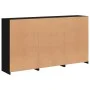 Sideboard with LED lights black 181.5x37x100 cm by , Sideboards - Ref: Foro24-3209150, Price: 233,61 €, Discount: %