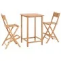 Solid oak garden bar table and chairs set 3 pieces by vidaXL, Garden sets - Ref: Foro24-44671, Price: 399,08 €, Discount: %