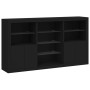 Sideboard mit LED-Leuchten schwarz 181,5x37x100 cm von , Sideboards - Ref: Foro24-3209178, Preis: 220,28 €, Rabatt: %