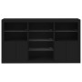 Sideboard with LED lights black 181.5x37x100 cm by , Sideboards - Ref: Foro24-3209178, Price: 220,28 €, Discount: %