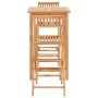 Solid oak garden bar table and chairs set 3 pieces by vidaXL, Garden sets - Ref: Foro24-44671, Price: 399,08 €, Discount: %
