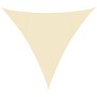 Toldo de vela crema HDPE 160 g/m² 4x4x4 m