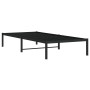 Estructura de cama de metal negro 90x200 cm de , Camas y somieres - Ref: Foro24-373648, Precio: 68,61 €, Descuento: %
