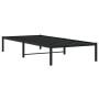 Estructura de cama de metal negro 90x200 cm de , Camas y somieres - Ref: Foro24-373648, Precio: 68,61 €, Descuento: %