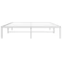 Bettgestell aus weißem Metall, 160 x 200 cm von , Betten und Lattenroste - Ref: Foro24-373676, Preis: 89,44 €, Rabatt: %